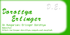 dorottya erlinger business card